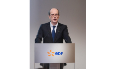 Xavier Girre, alors directeur financier d'EDF, le 16 février 2018 à Paris. ( AFP / JACQUES DEMARTHON )