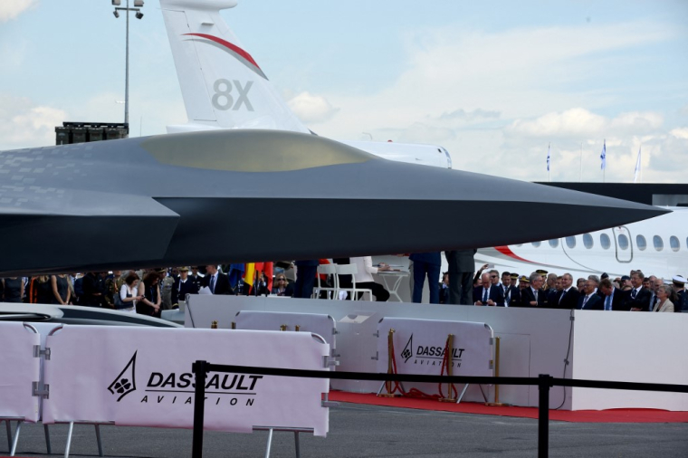 Une maquette du Scaf. ( AFP / ERIC PIERMONT )