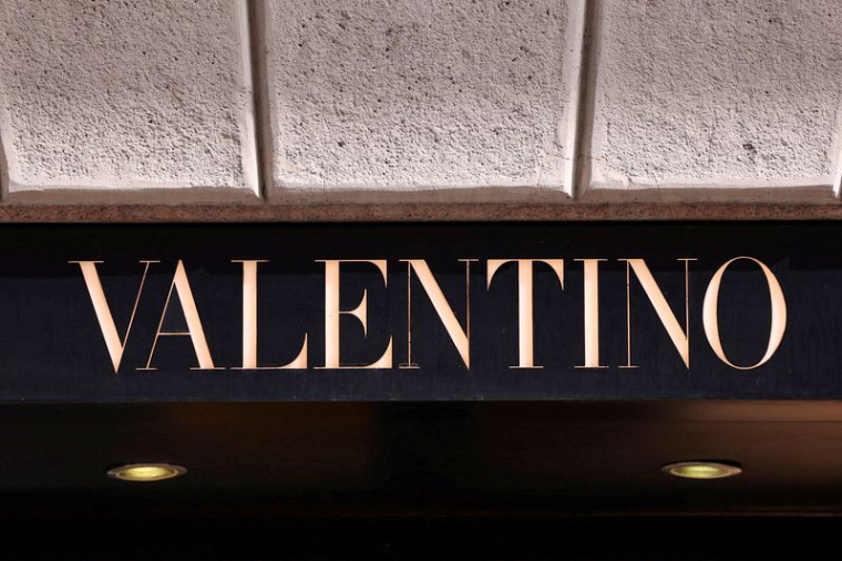 Le logo de Valentino à Milan