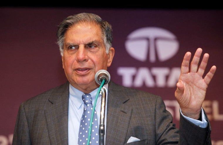 Photo d'archives: Ratan Tata, Président du Groupe Tata