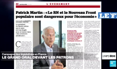 législatives : le grand oral des candidats devant les patrons