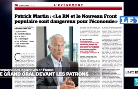 législatives : le grand oral des candidats devant les patrons