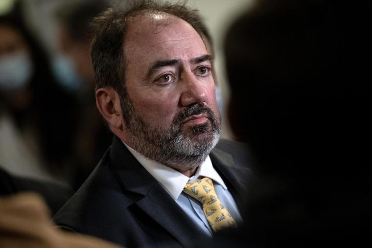 Le ministre de la Santé François Braun, le 9 janvier 2023. ( AFP / MATTHIEU RONDEL )