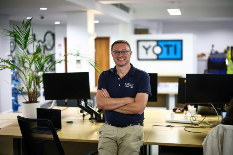 Robyn Tombs, PDG de Yoti, à Londres, le 14 octobre 2025 ( AFP / HENRY NICHOLLS )