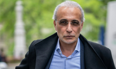 L'islamologue suisse Tariq Ramadan lors de son procès pour viol à Genève, le 24 mai 2023 ( AFP / FABRICE COFFRINI )