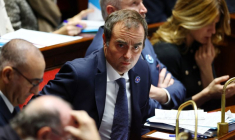 Le Premier ministre français Sébastien Lecornu et des membres du gouvernement français