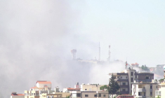 Nuages de fumée dans le sud du Liban après des frappes israéliennes