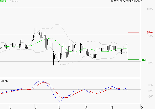 BOIRON SA : Sous les résistances, une consolidation est probable