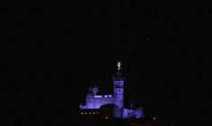 Marseille: spectacle de sons et lumières pour l'inauguration de la Bonne Mère restaurée