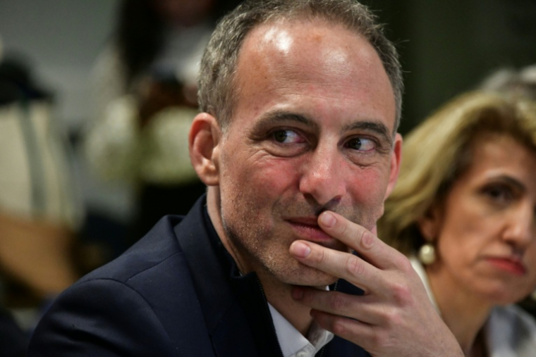 Raphaël Glucksmann le 12 mars 2026, à Limoges ( AFP / Pascal LACHENAUD )