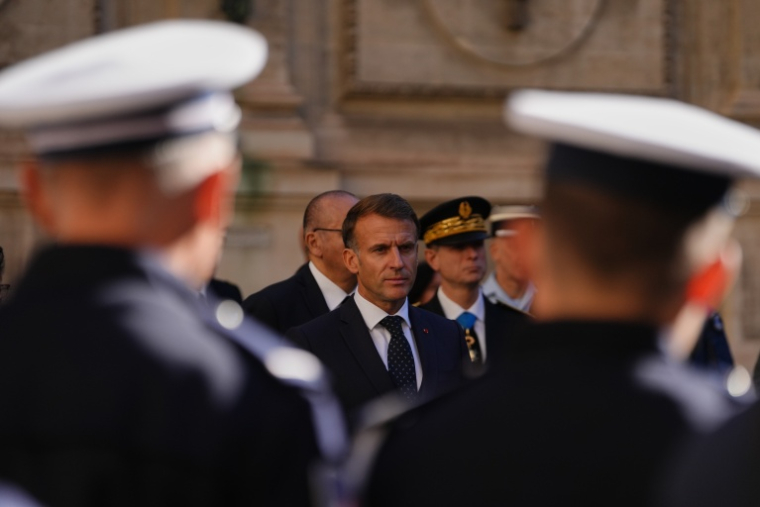 Le président Emmanuel Macron à Marseille le 26 octobre 2026 ( POOL / Aurelien Morissard )