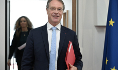 François Asselin à Puteaux, le 20 mars 2024. ( AFP / BERTRAND GUAY )