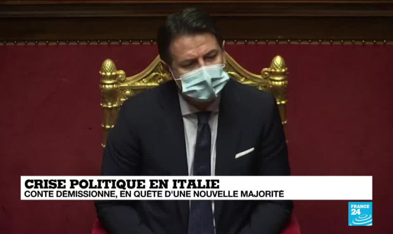 Crise politique en Italie : en quête d'une nouvelle majorité G. Conte démissionne