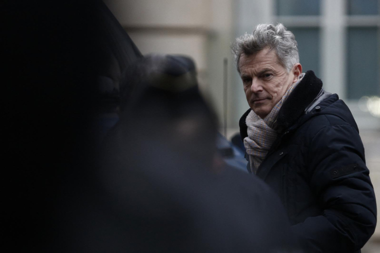 Fabien Roussel à Paris le 21 janvier 2024. ( AFP / GUILLAUME BAPTISTE )