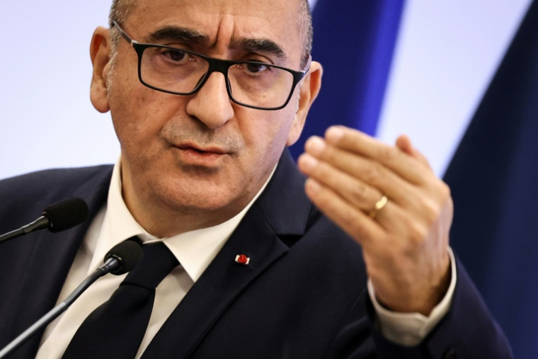 Le ministre de l'Intérieur Laurent Nuñez à Paris le 29 octobre 2026 ( AFP / SIMON WOHLFAHRT )