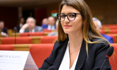 Marlène Schiappa à Paris, le 14 juin 2023. ( AFP / BERTRAND GUAY )