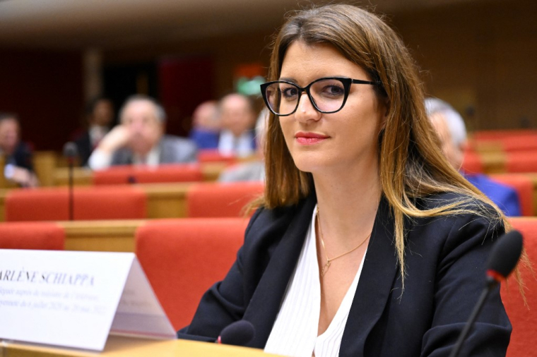 Marlène Schiappa à Paris, le 14 juin 2023. ( AFP / BERTRAND GUAY )