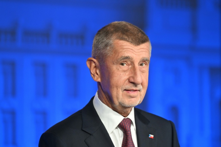 Le chef du parti ANO, Andrej Babis, le 1er octobre 2025 à Prague, en République tchèque ( AFP / Michal Cizek )