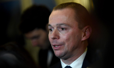 Olivier Dussopt, à Paris, le 26 janvier 2023 ( AFP / Christophe ARCHAMBAULT )