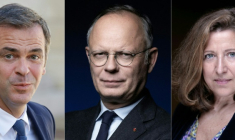 La menace d'un procès s'éloigne considérablement pour trois ex-membres du gouvernement, Edouard Philippe, Olivier Véran et Agnès Buzyn, visés par une enquête sur leur gestion du Covid-19 ( AFP / LUDOVIC MARIN )