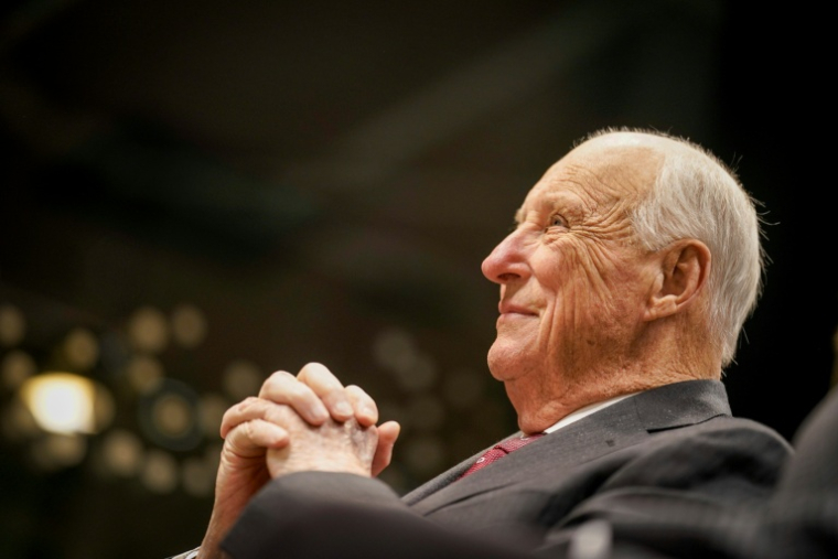 Cette photo prise le 4 février 2026 à Oslo, en Norvège, montre le roi Harald V de Norvège lors de l'inauguration d'un centre de formation et de réhabilitation pour les malades du cancer sur le campus du Radiumhospitalet à Oslo en Norvège. ( NTB / Thomas Fure )