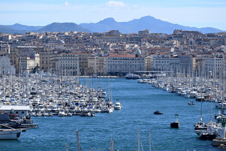 Le Vieux-Port de Marseille le 12 mars 2024. ( AFP / NICOLAS TUCAT )