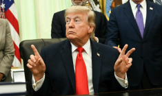 Donald Trump dans le bureau Ovale, le 11 juin 2026. ( AFP / Kent NISHIMURA )