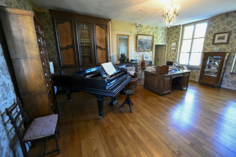Une pièce de la Maison de Robert Schuman, l'un des pères fondateurs de l'Union européenne, à Scy-Chazelles, le 4 septembre 2026 en Moselle ( AFP / Jean-Christophe VERHAEGEN )