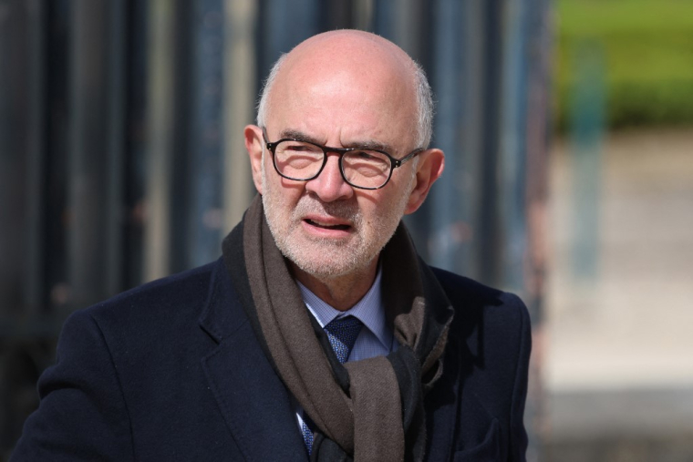 Pierre Moscovici à Paris, le 26 mars 2026. ( AFP / LUDOVIC MARIN )
