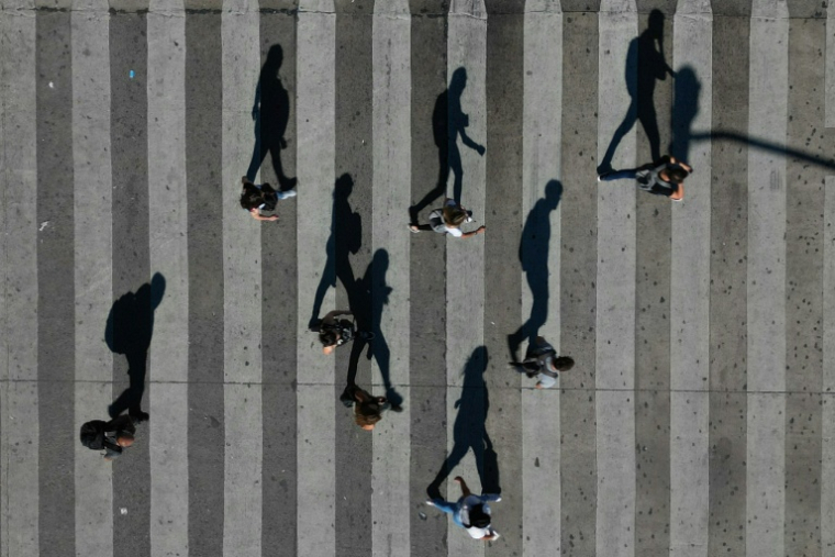 L'ensemble des humains, rien qu'en marchant, se déplace beaucoup plus chaque jour que tous les animaux sauvages terrestres, selon une étude ( AFP / Luis ROBAYO )