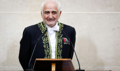 Le chef Guy Savoy lors de son installation à l'Académie des Beaux-Arts à Paris le 20 mai 2026 ( AFP / SIMON WOHLFAHRT )
