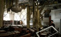 Dégâts dans une synagogue après une frappe iranienne à Bnei-Brak, près de Tel-Aviv, le 16 juin 2025 ( AFP / JOHN WESSELS )
