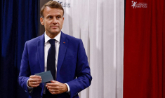Emmanuel Macron au Touquet, le 30 juin 2024. ( POOL / YARA NARDI )