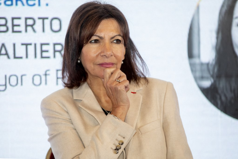 Anne Hidalgo à Bruxelles, en Belgique, le 28 novembre 2022. ( BELGA / HATIM KAGHAT )