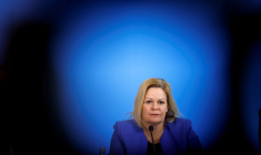 Nancy Faeser lors d'une conférence de presse à Berlin