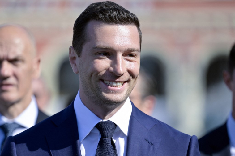 Jordan Bardella, à Nice, le 14 juillet 2026 ( POOL / PHILIPPE MAGONI )