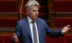 Fabien Roussel, le 19 mars 2024, à l'Assemblée nationale ( AFP / ALAIN JOCARD )