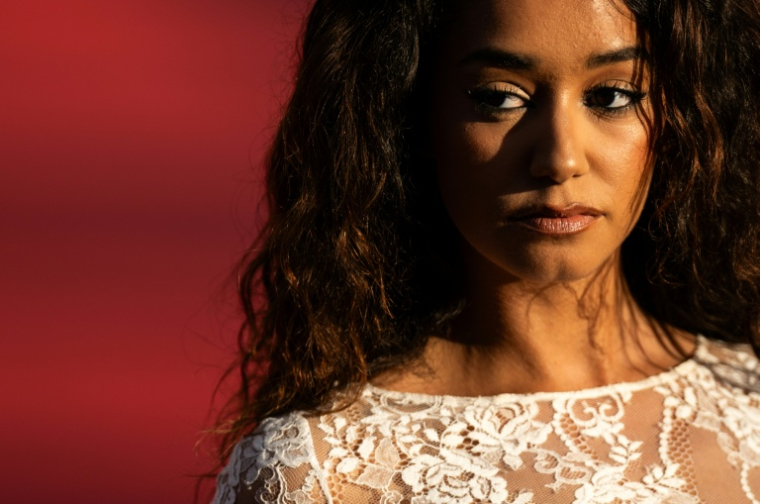 L'influenceuse Léna Mahfouf, alias Lena Situations, le 4 septembre 2026 au festival du film américain de Deauville, dans le Calvados ( AFP / Guillaume SALIGOT )