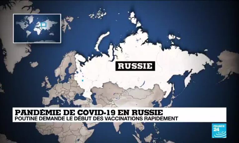 Covid-19 en Russie : V. Poutine demande le début des vaccinations "à grande échelle" la semaine prochaine