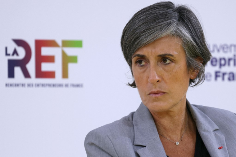 Céline Berthon à Paris, le 26 août 2026. ( AFP / THOMAS SAMSON )