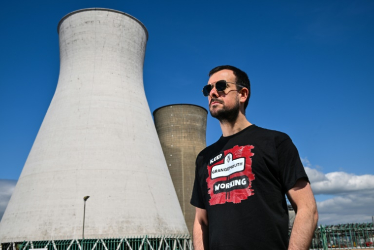 Andrew Petersen, technicien de maintenance à la raffinerie de Grangemouth, dans le sud de l'Ecosse, le 7 mai 2025 ( AFP / Andy Buchanan )