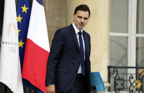 Laurent Saint-Martin à Paris, le 15 octobre 2024. ( AFP / LUDOVIC MARIN )