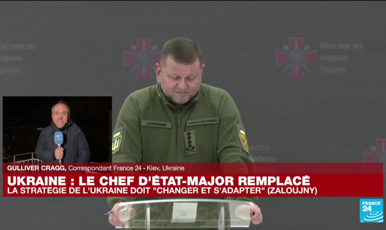 Ukraine : le président Zelensky remplace le chef d'état-major de l'armée