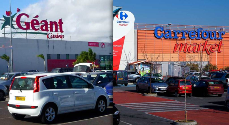 UBS vient d’abaisser ses prévisions de résultats pour les deux distributeurs, afin de refléter notamment l’impact attendu des variations des devises sur leurs comptes. (© Casino / Carrefour)
