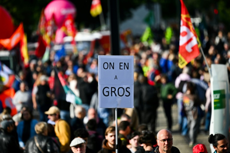 Manifestation à Nantes le 2 octobre 2025 ( AFP / Loic VENANCE )