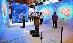 Un stand Dassault Systemes au salon CES de Las Vegas, en 2024 (illustration) ( AFP / FREDERIC J. BROWN )