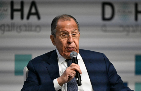 Sergueï Lavrov à Doha, au Qatar, le 7 décembre 2024. ( AFP / MAHMUD HAMS )