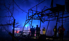 Conséquences d'une attaque de drone russe à Zaporijia