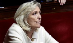 Marine Le Pen le 8 novembre 2025 à l'Assemblée nationale à Paris ( AFP / STEPHANE DE SAKUTIN )