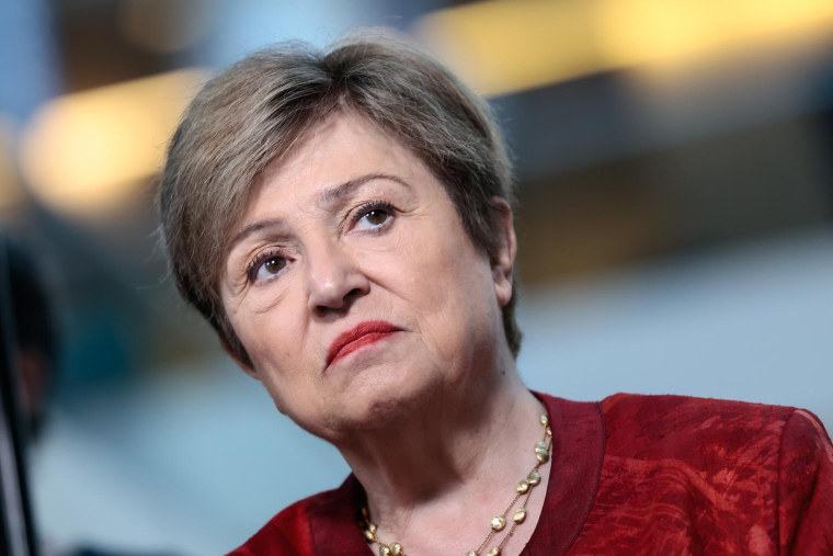 La directrice générale du FMI Kristalina Georgieva le 15 avril 2026 à Washington. ( AFP / Kent NISHIMURA )
